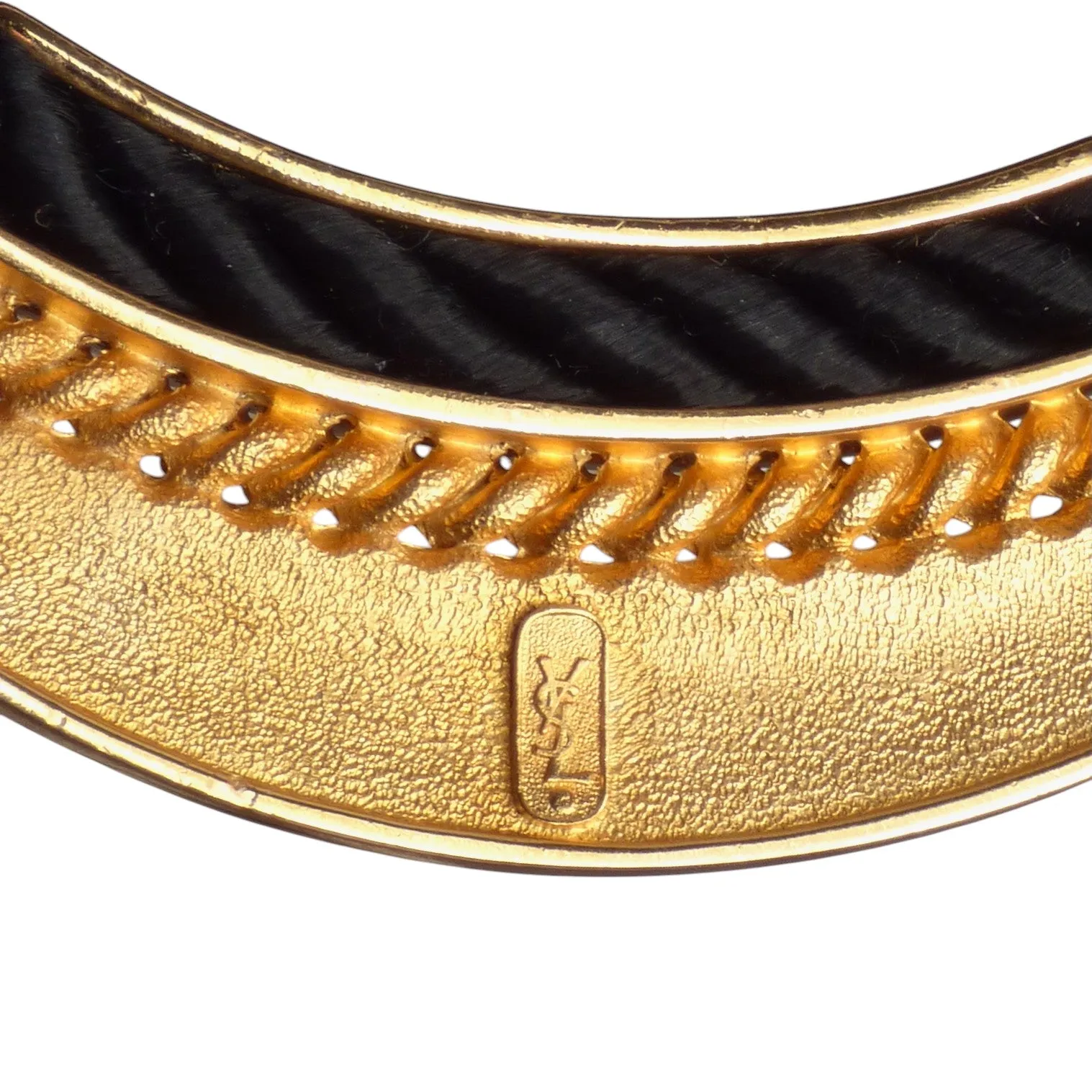 YVES SAINT LAURENT- 1980s Enamel & Cord Choker