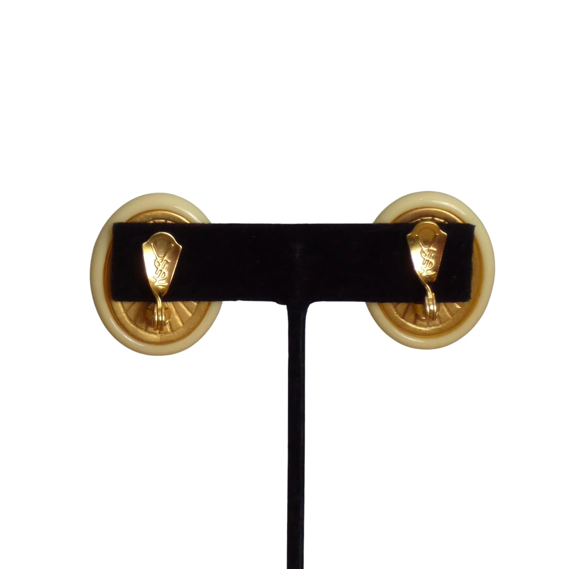 YVES SAINT LAURENT- 1980s Resin & Metal Parure