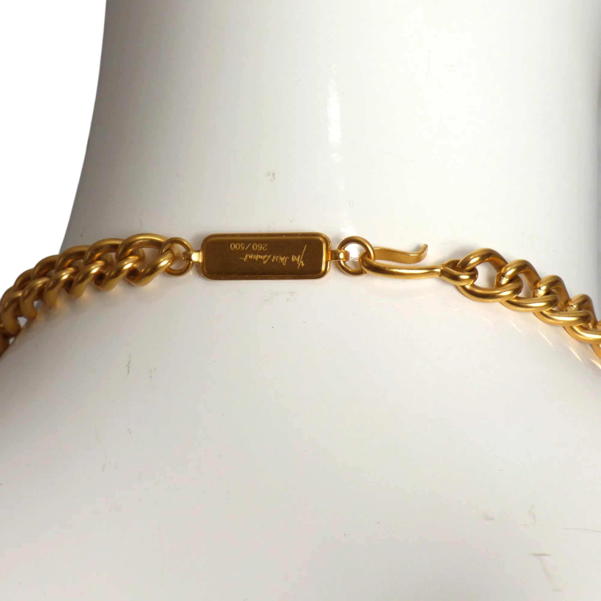 YVES SAINT LAURENT- 1980s Resin & Metal Parure