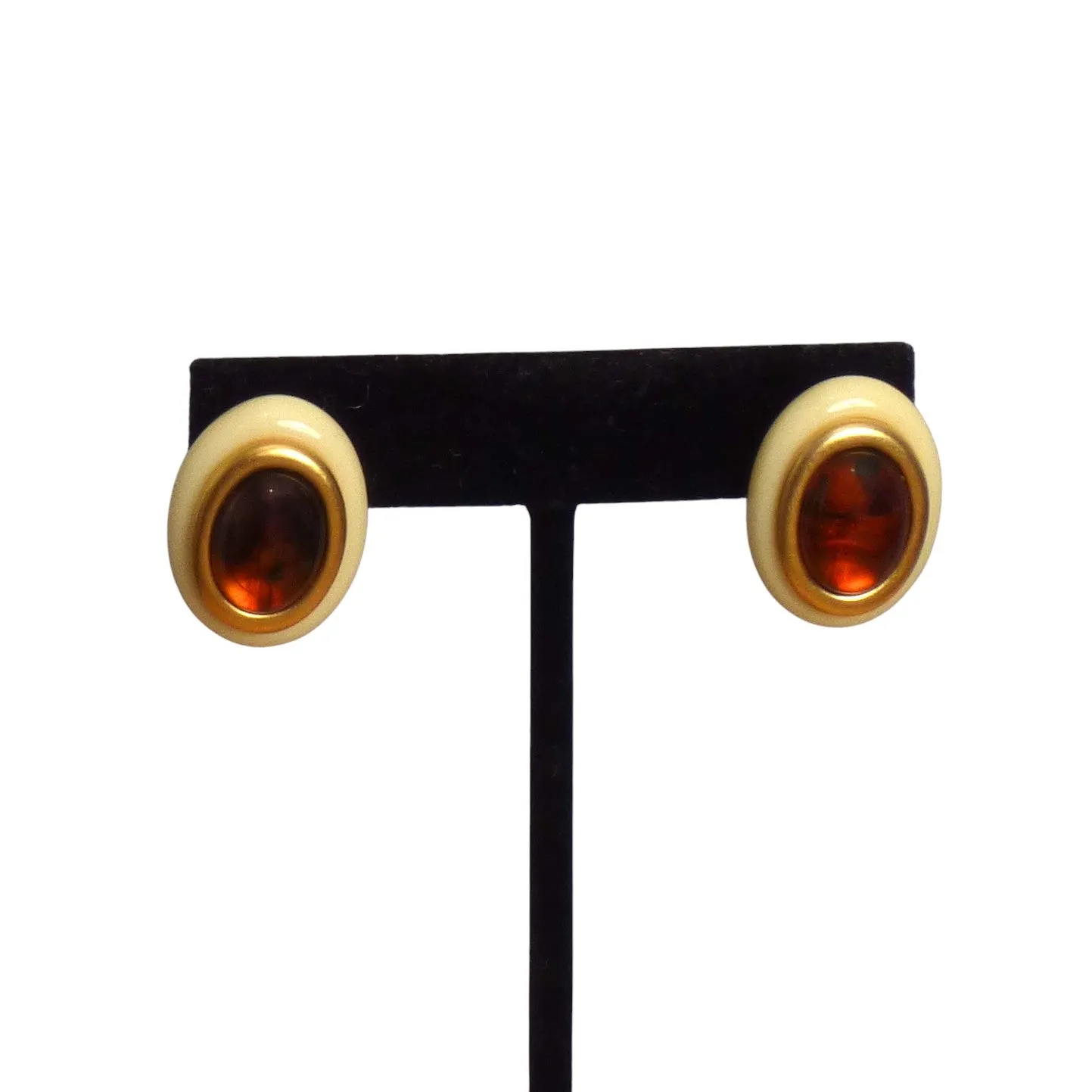 YVES SAINT LAURENT- 1980s Resin & Metal Parure