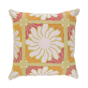 Zinnia Square Cushion - Sorbet