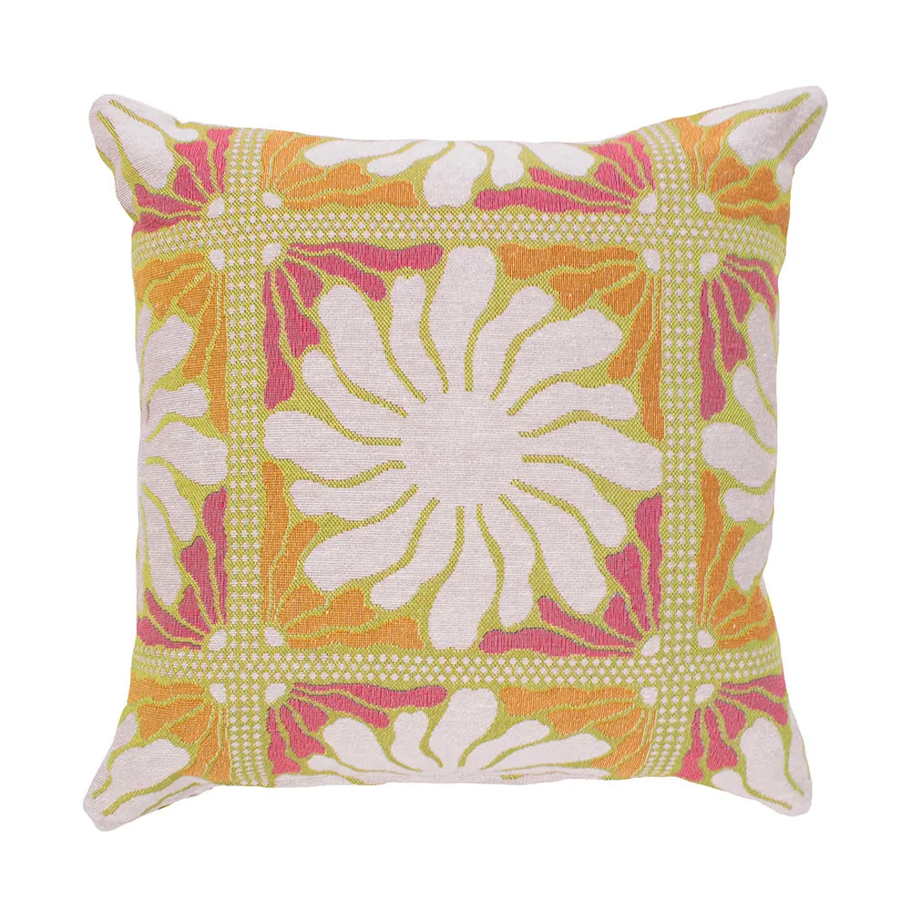 Zinnia Square Cushion - Sorbet